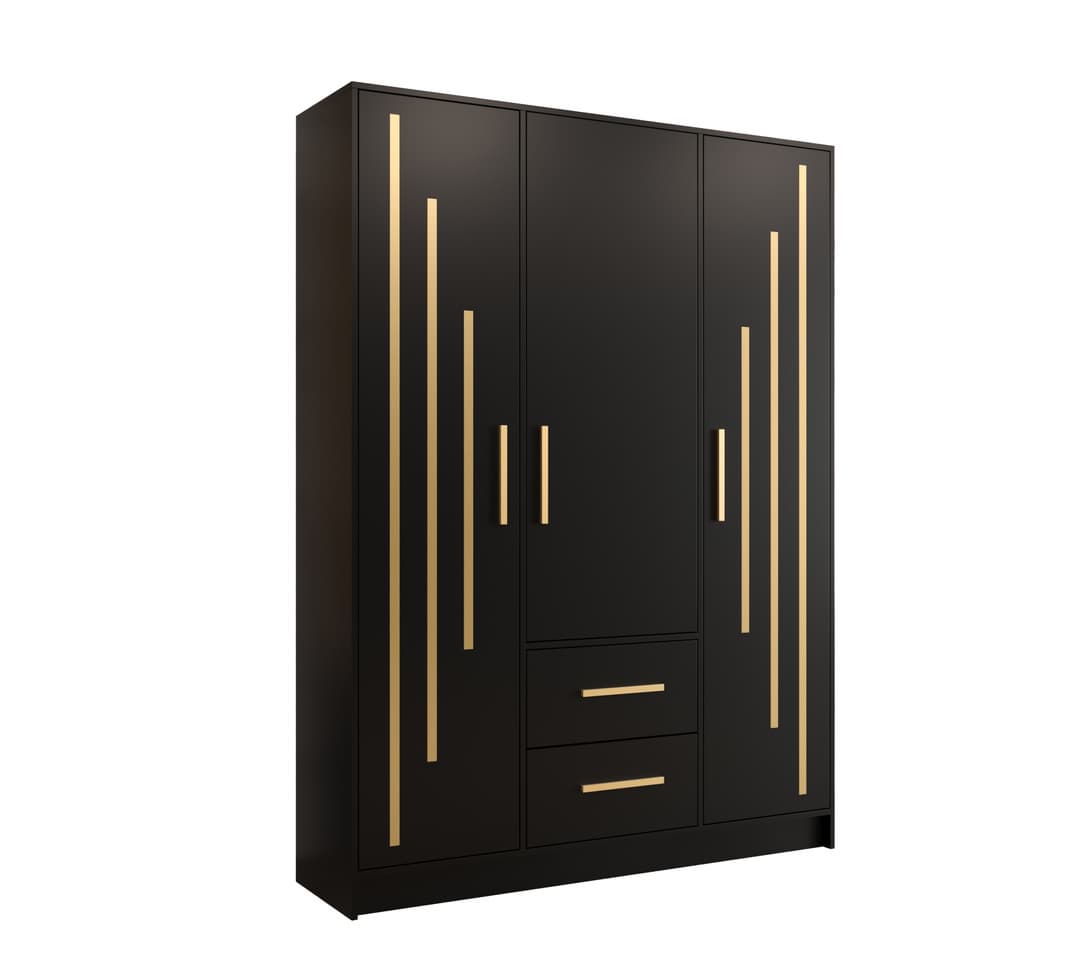 Berlin V Hinged Door Wardrobe 153cm