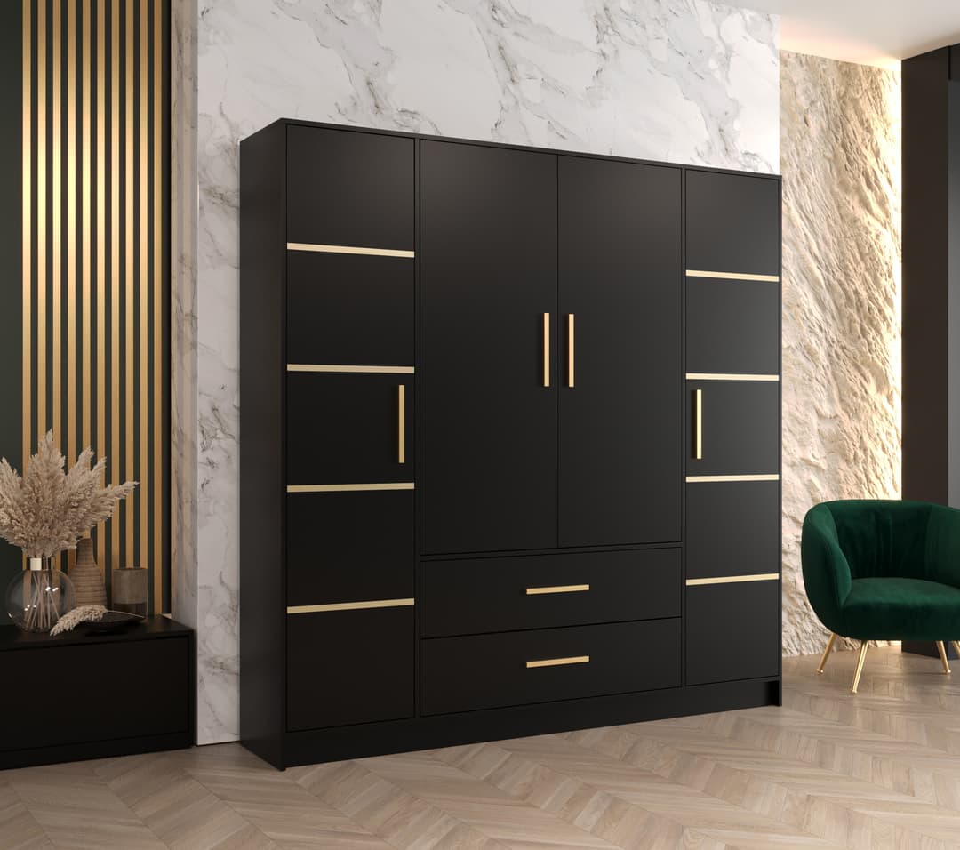 Berlin III Hinged Door Wardrobe 201cm