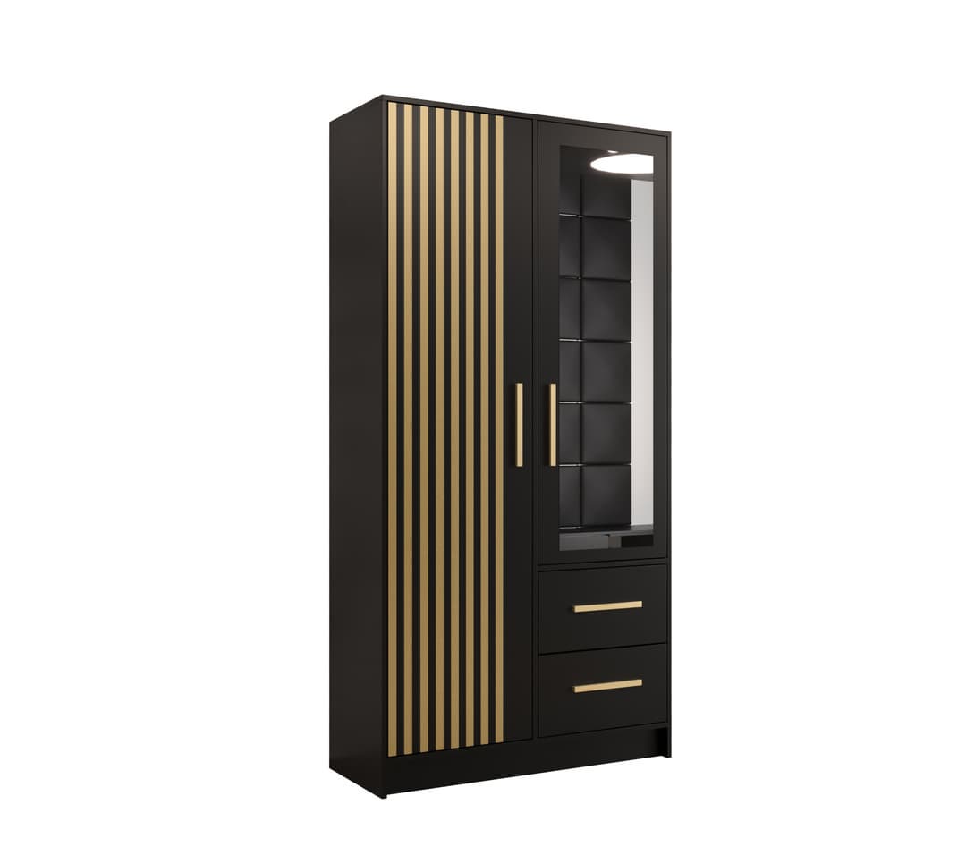 Berlin VI Hinged Door Wardrobe 103cm