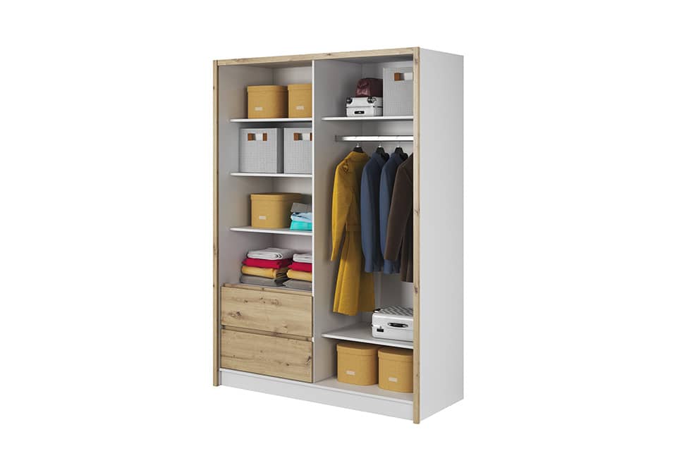 Sara Sliding Door Wardrobe 154cm