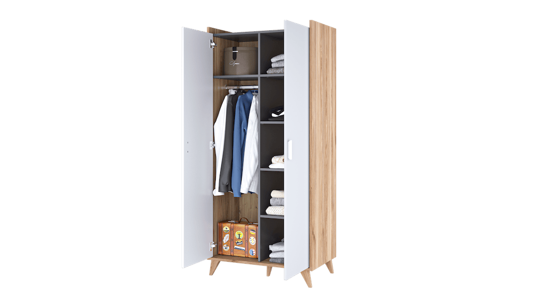 Mood MD-01 Hinged Wardrobe 85cm