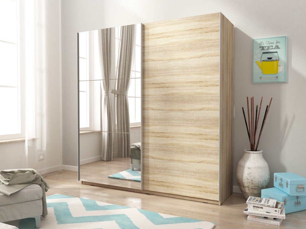 Mika 02 Sliding Door Wardrobe 150cm