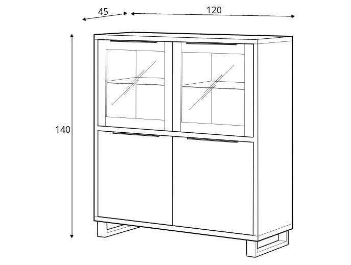 Halle 42 Display Cabinet