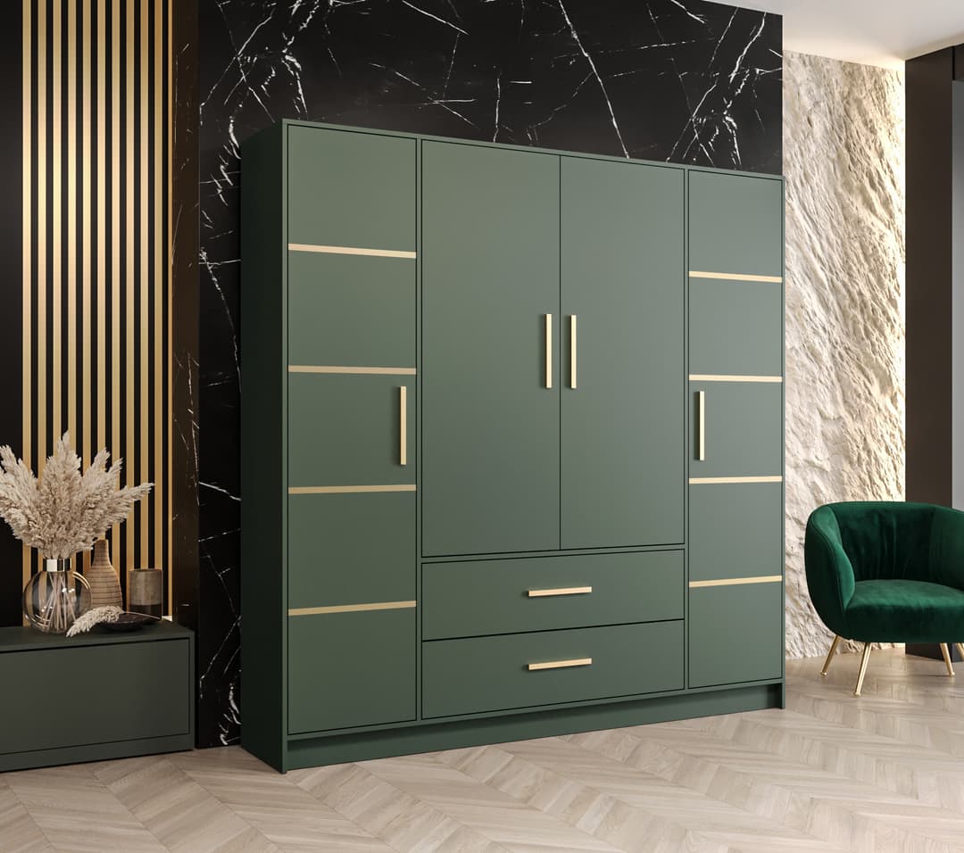 Berlin III Hinged Door Wardrobe 201cm