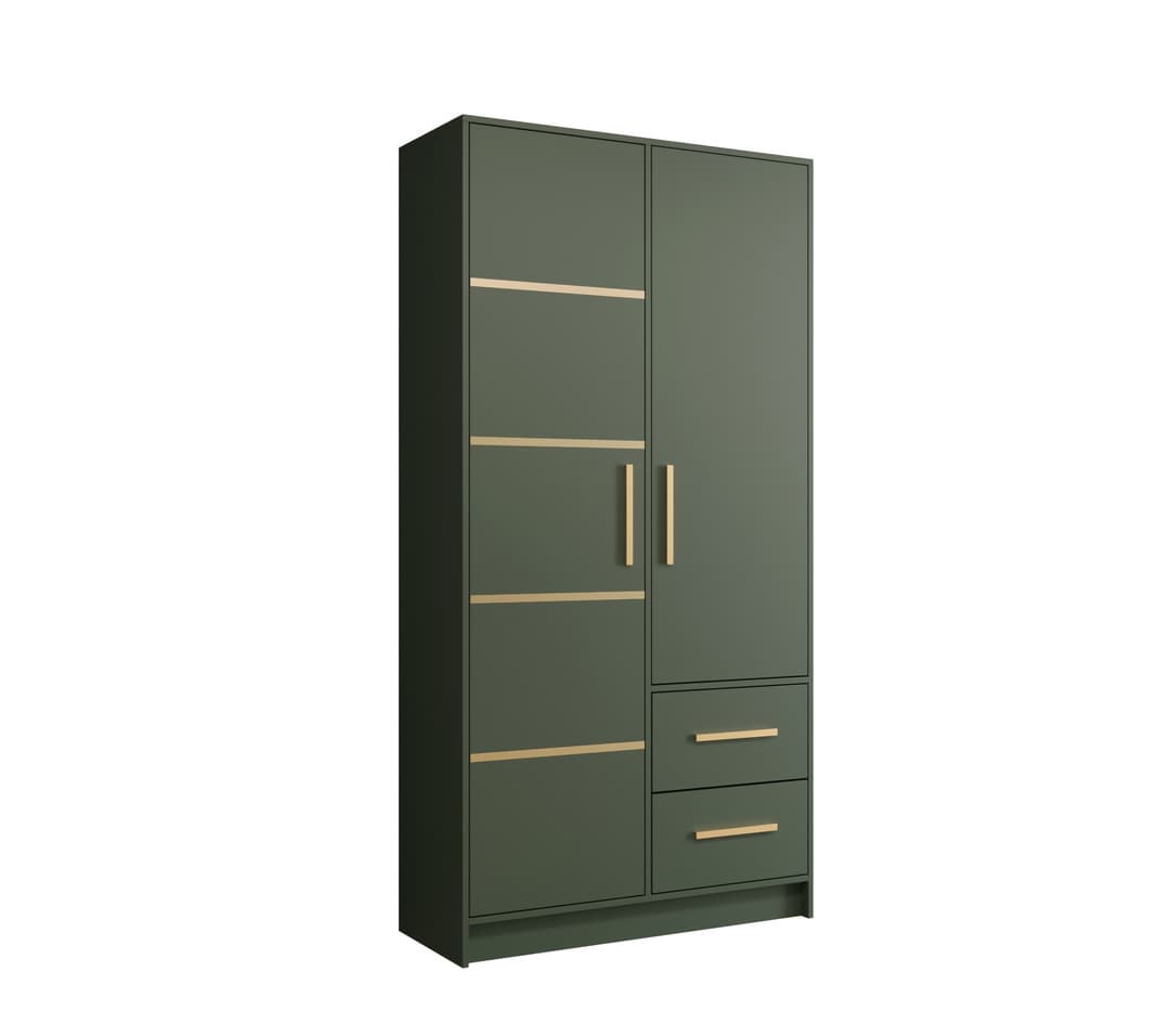 Berlin III Hinged Door Wardrobe 103cm